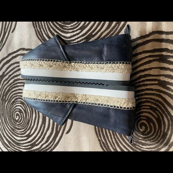 Jill Sander Navy Kenia Navy Blue Platforn Espadrilles - Picture 8 of 11